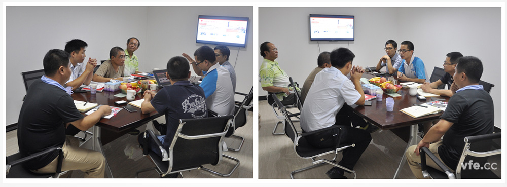 与香港力高仪器总部一行谈判中