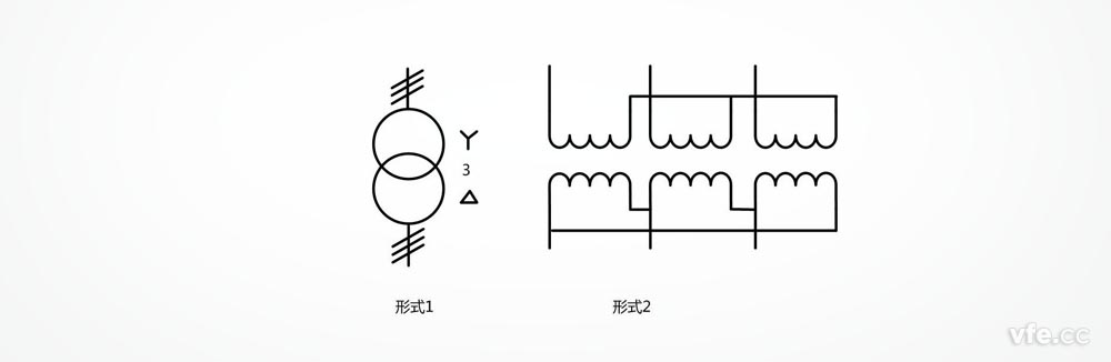 星形三角形毗连的由单相变压器组成的三相变压器