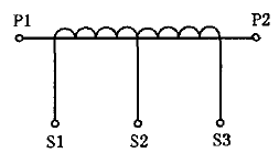 二次绕组有中心抽头的电流互感器