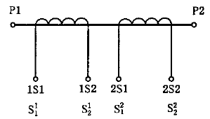 互感器有两个二次绕组，各有自身铁心