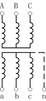 由Y联络组成的三相不接地电压互感器