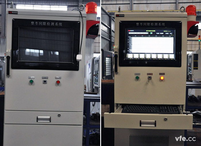 磁浮整车间隙检测系统实物图