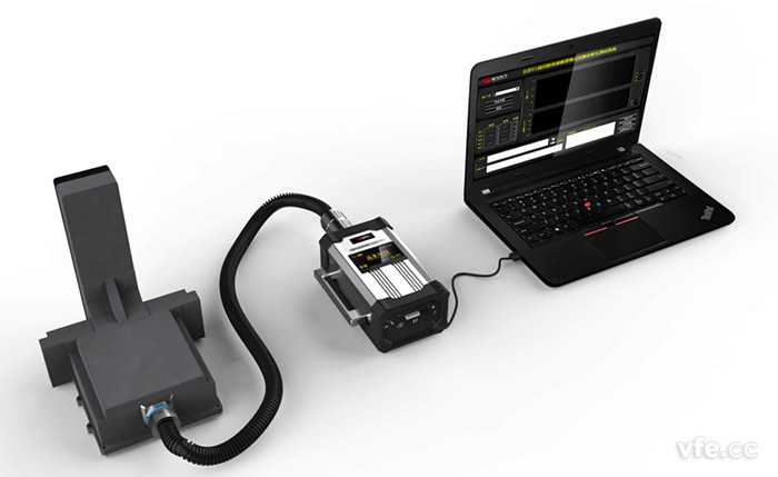 间隙传感器便携式故障诊断仪丈量示意图