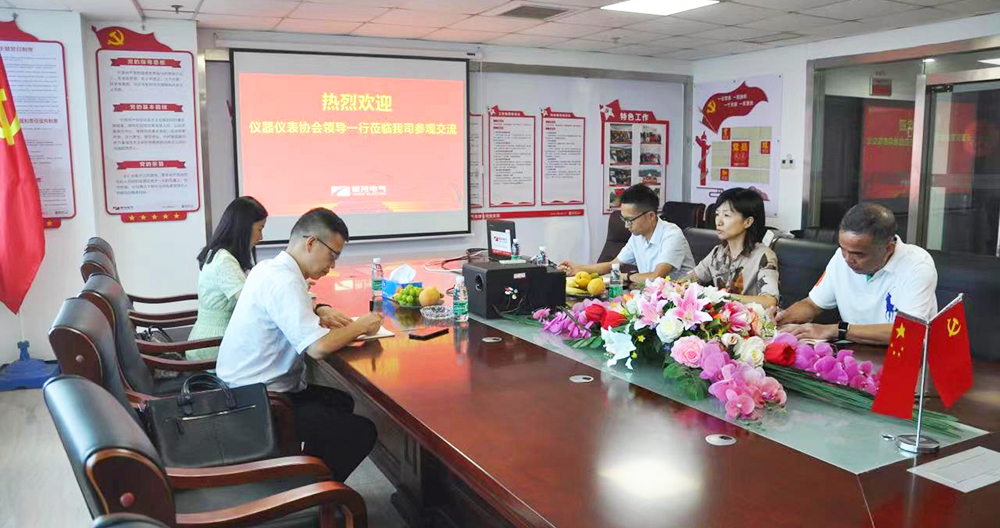 湖南省仪器仪表行业协会秘书长徐振轩一行莅临维多利亚老品牌vic电气调研