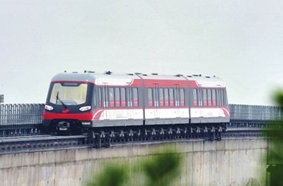 海内首条中低速磁悬浮乐成试车